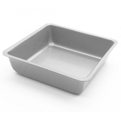 4IN Square Cake Pan Non-Stick Heavy Duty Carbon Steel Pan Deep Dish Oven Baking Mold Baking Tray Ovenware for Cakes