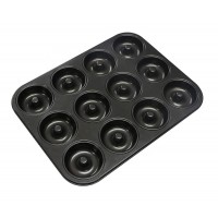 New Carbon steel non stick donut pan 12cup donut pan