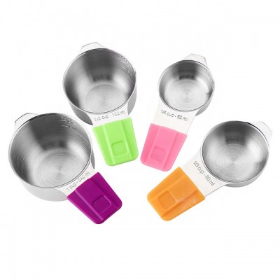 New Amazon 13PCS Stainless Steel Measuring Cups and Spoons Set with Silicone Magnetic Handle