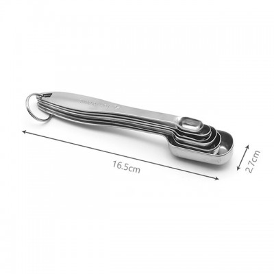 SPOONS with Thickness Rings- Stainless Steel French Dough Roller And Removable Rings