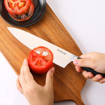 Best Choice for Home Kitchen Chef Knife 8 Inch sheath High Carbon Stainless Steel Non-Slip Grip Comfortable