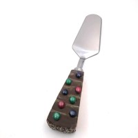 Kitchen Tool Polyresin Handle Stainless Steel Cake Cheese Knife