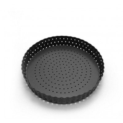 8IN Pizza Crisper Pan Carbon Steel Pizza Pan Non-Stick Tray Pizza Pan With Holes