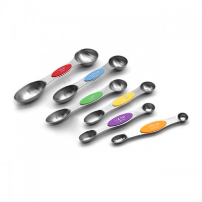 NON-STICK Adjustable measuring spoonswith Thickness Rings- Stainless Steel French Dough Roller And Removable Rings